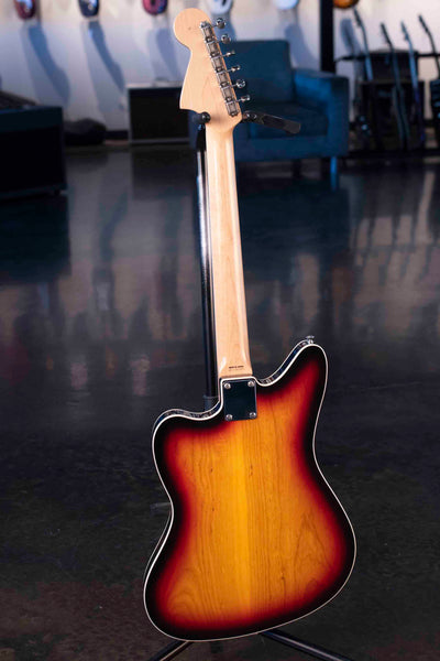USED FENDER JAGUAR THINLINE MIJ FSR - SUNBURST WITH CASE AND MASTERY BRIDGE