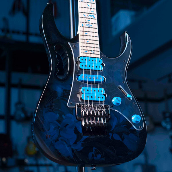 IBANEZ JEM77PBFP STEVE VAI SIGNATURE PREMIUM - BLUE FLORAL PATTERN
