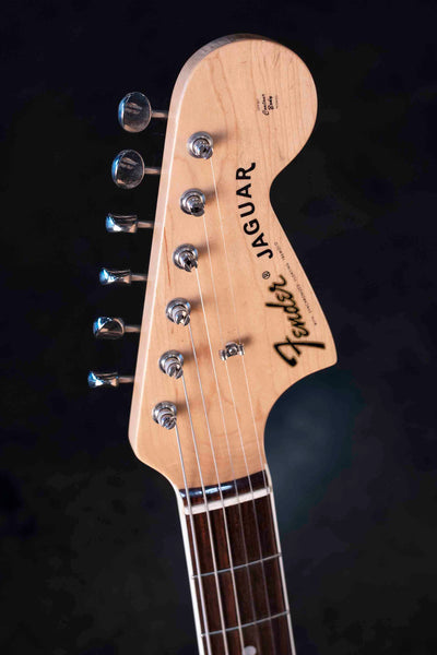 USED FENDER JAGUAR THINLINE MIJ FSR - SUNBURST WITH CASE AND MASTERY BRIDGE