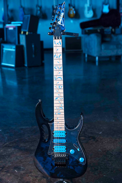 IBANEZ JEM77PBFP STEVE VAI SIGNATURE PREMIUM - BLUE FLORAL PATTERN