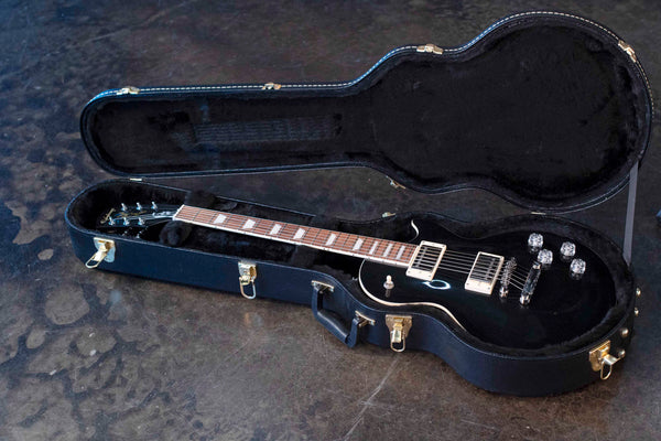 USED EPIPHONE MUSE LES PAUL - JET BLACK METALLIC WITH CASE