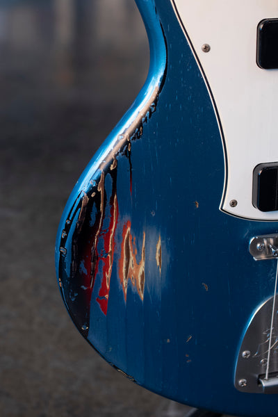 USED NOVO GUITARS SERUS J - LAKE PLACID BLUE OVER '64 3 TONE BURST LIMITED EDITION