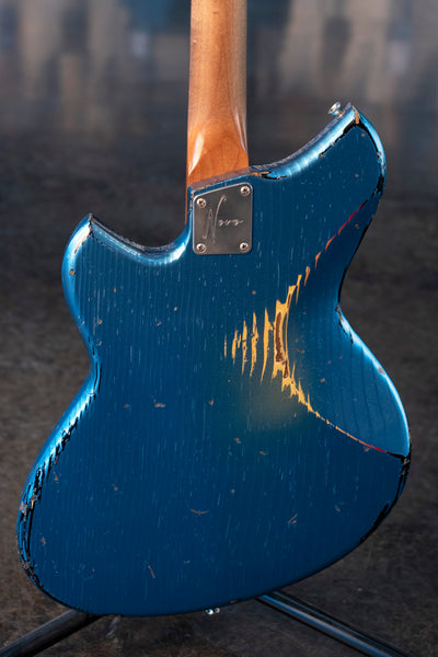 USED NOVO GUITARS SERUS J - LAKE PLACID BLUE OVER '64 3 TONE BURST LIMITED EDITION