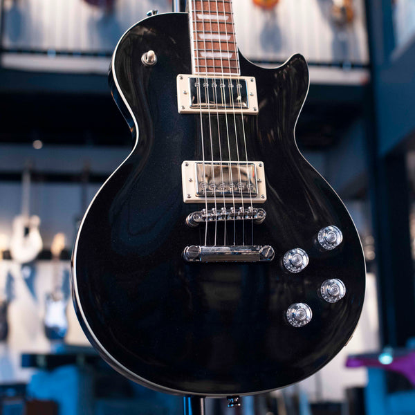 USED EPIPHONE MUSE LES PAUL - JET BLACK METALLIC WITH CASE