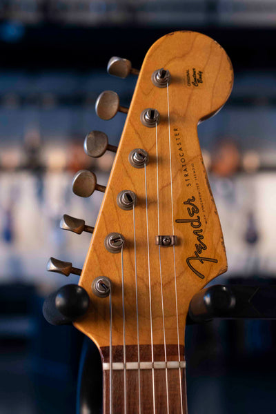 USED FENDER CUSTOM SHOP 1960 RELIC FADED SURF GREEN WITH CASE