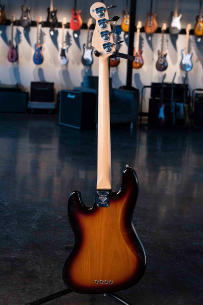 USED FENDER 60TH ANNIVERSARY AMERICAN JAZZ BASS WITH SILVER CASE