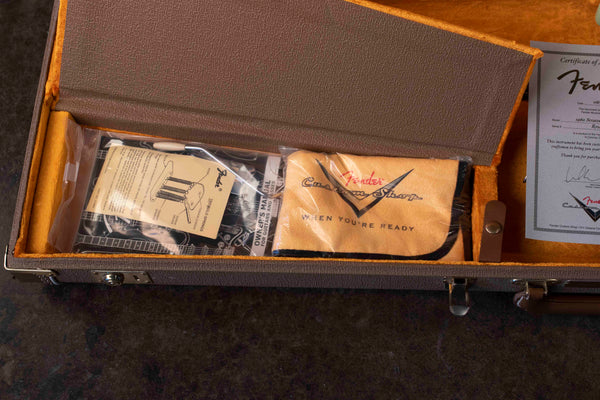 USED FENDER CUSTOM SHOP 1960 RELIC FADED SURF GREEN WITH CASE