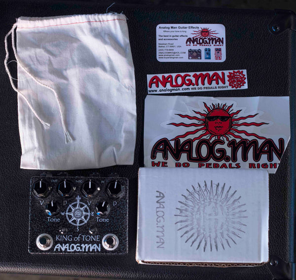 USED ANALOGMAN KING OF TONE V4 -  4 JACK WITH BOX