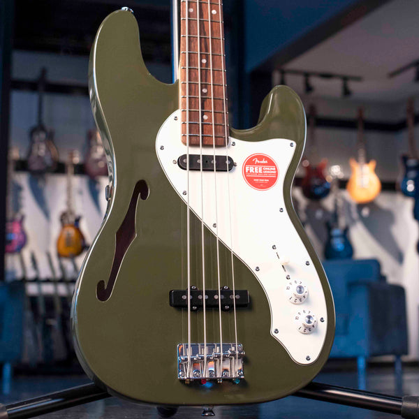 SQUIER PARANORMAL PRECISION BASS THINLINE SJ - OLIVE