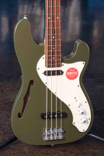 SQUIER PARANORMAL PRECISION BASS THINLINE SJ - OLIVE