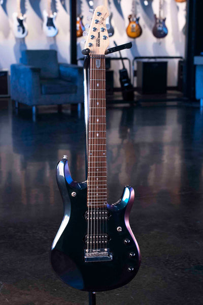USED ERNIE BALL MUSIC MAN JOHN PETRUCCI JP7 - 2002 MYSTIC DREAM 7 STRING WITH CASE