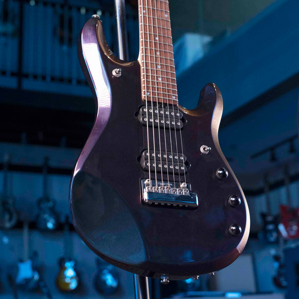 USED ERNIE BALL MUSIC MAN JOHN PETRUCCI JP7 - 2002 MYSTIC DREAM 7 STRING WITH CASE