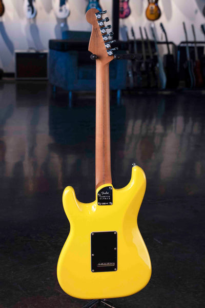 FENDER LIMITED EDITION AMERICAN ULTRA II STRATOCASTER HSS, ROASTED MAPLE FINGERBOARD - GRAFFITI YELLOW WITH CASE