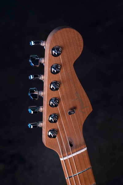 FENDER LIMITED EDITION AMERICAN ULTRA II STRATOCASTER HSS, ROASTED MAPLE FINGERBOARD - GRAFFITI YELLOW WITH CASE