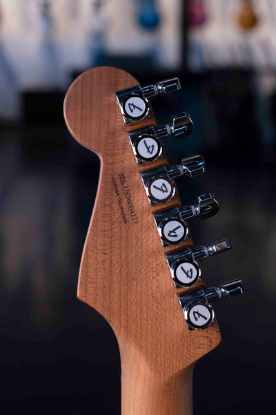 FENDER LIMITED EDITION AMERICAN ULTRA II STRATOCASTER HSS, ROASTED MAPLE FINGERBOARD - GRAFFITI YELLOW WITH CASE
