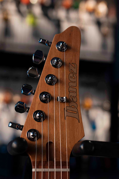 USED IBANEZ - AZ24S1F-TXB  - TRANSPARENT TURQUOISE BURST WITH CASE
