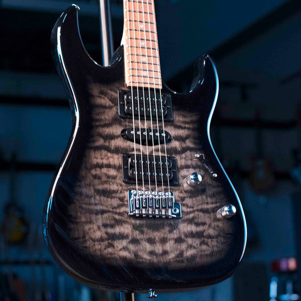 IBANEZ GRX70QATKS GIO SERIES - TRANSPARENT GREY BURST