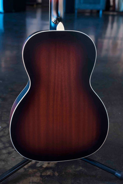 USED GRETSCH G9241 ALLIGATOR BISCUIT ROUND-NECK ACOUSTIC / ELECTRIC RESONATOR GUITAR - 2-COLOUR SUNBURST