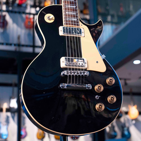 VINTAGE GIBSON LES PAUL DELUXE 1980 - EBONY WITH ORIGINAL CASE