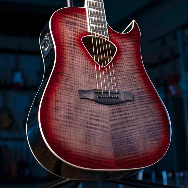 IBANEZ ALT50FARDB ACOUSTIC GUITAR - RED DOOM BURST HIGH GLOSS