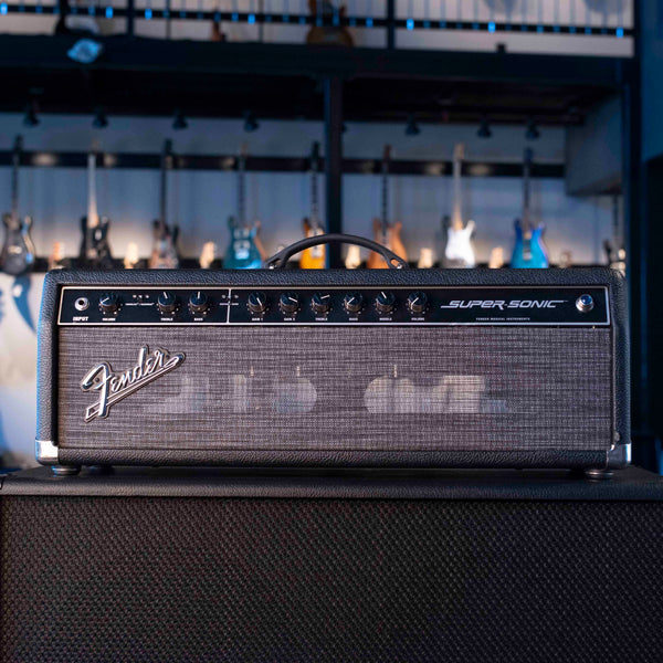 USED FENDER SUPERSONIC HEAD - BLACK WITH FOOTSWITCH
