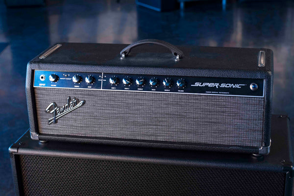 USED FENDER SUPERSONIC HEAD - BLACK WITH FOOTSWITCH