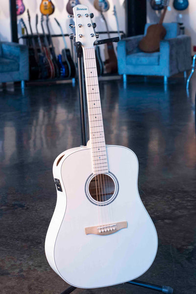 IBANEZ AAD77M1EOAW ADVANCED ACOUSTIC SERIES  - OPEN PORE ANTIQUE WHITE