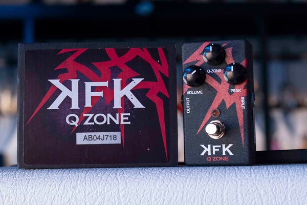 USED JIM DUNLOP CRYBABY KFK Q ZONE PEDAL WITH BOX