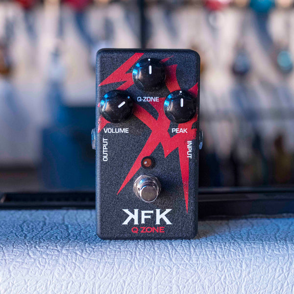 USED JIM DUNLOP CRYBABY KFK Q ZONE PEDAL WITH BOX