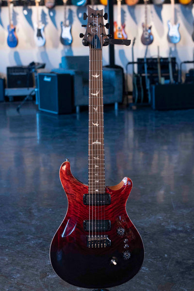 PRS CUSTOM 24-08 MANGO TOP LIMITED EDITION - FIRE RED / GRAY BLACK FADE
