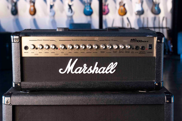 USED MARSHALL MG100HDFX/MG412 SLANT CAB HALF STACK PACKAGE