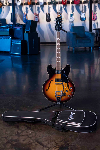 USED EPIPHONE ES-345 VINTAGE SUNBURST WITH GIG BAG