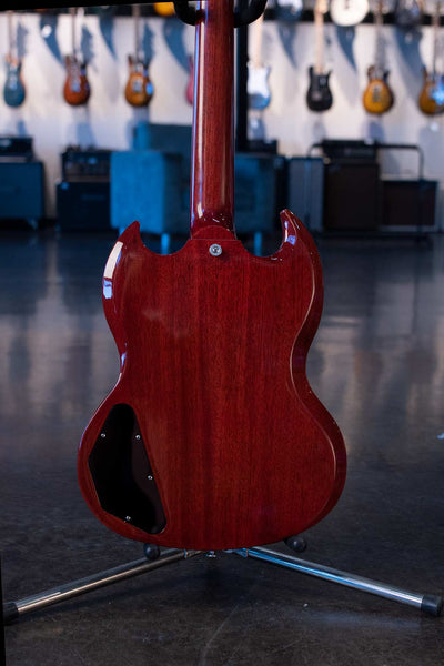 USED GIBSON SG STANDARD '61 SIDEWAYS TREM - VINTAGE CHERRY WITH CASE