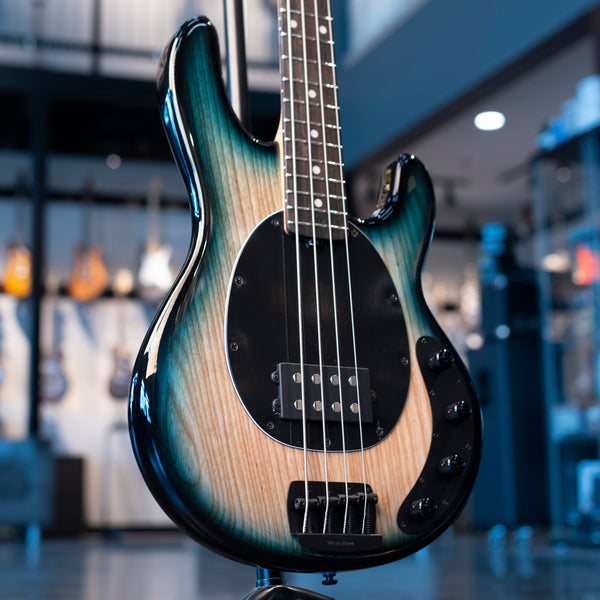 ERNIE BALL MUSIC MAN STINGRAY SPECIAL 4 H - MEAN BLUE BURST