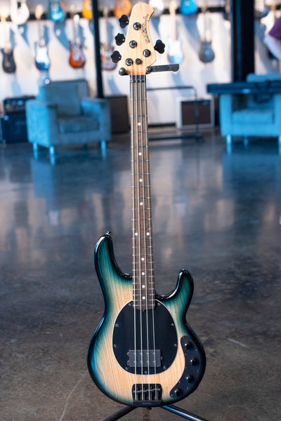 ERNIE BALL MUSIC MAN STINGRAY SPECIAL 4 H - MEAN BLUE BURST