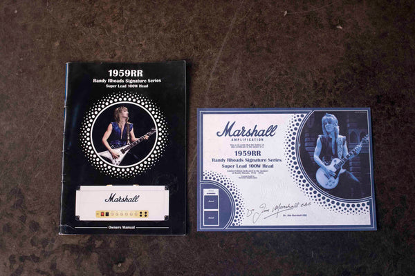 VINTAGE MARSHALL 1959RR RANDY RHOADS SIGNATURE LIMITED EDITION FULL STACK