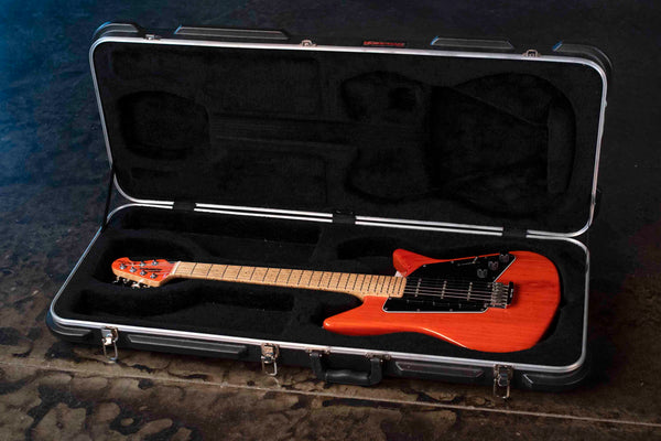 USED ERNIE BALL ALBERT LEE MM90 PIEZO TRANS ORANGE WITH CASE