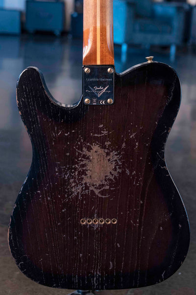 FENDER CUSTOM SHOP LIMITED EDITION ROASTED REVERSE '50S TELECASTER HEAVY RELIC ROASTED MAPLE NECK, EBONY TRANSPARENT