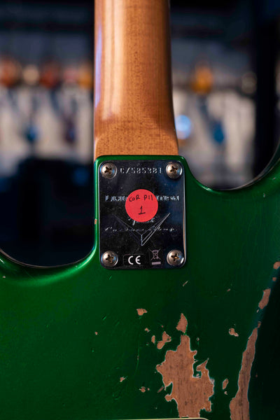FENDER CUSTOM SHOP  NAMM LIMITED EDITION 60S DUALMAG II STRAT- RELIC - CANDY APPLE GREEN