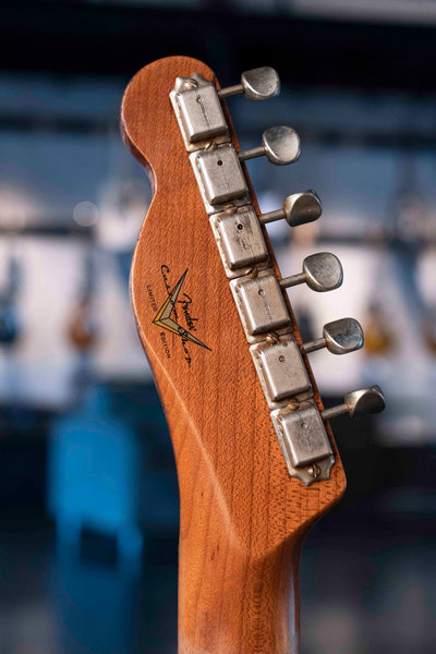FENDER CUSTOM SHOP LIMITED EDITION ROASTED REVERSE '50S TELECASTER HEAVY RELIC ROASTED MAPLE NECK, EBONY TRANSPARENT