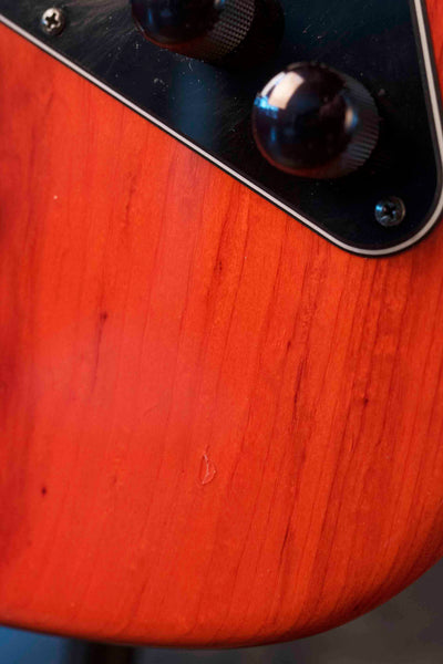 USED ERNIE BALL ALBERT LEE MM90 PIEZO TRANS ORANGE WITH CASE