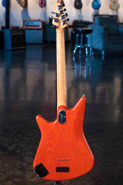 USED ERNIE BALL ALBERT LEE MM90 PIEZO TRANS ORANGE WITH CASE