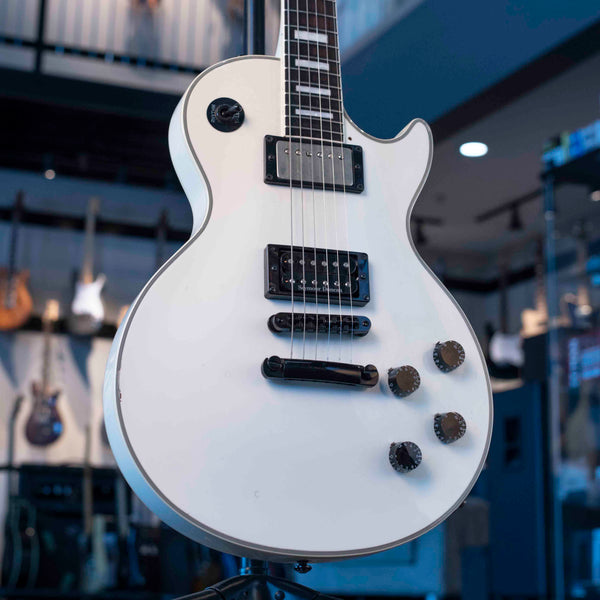 USED BURNY LES PAUL CUSTOM WHITE