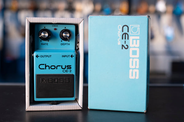 VINTAGE BOSS CE-2 WITH BOX AND MANUAL