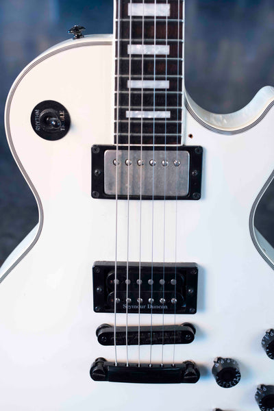 USED BURNY LES PAUL CUSTOM WHITE