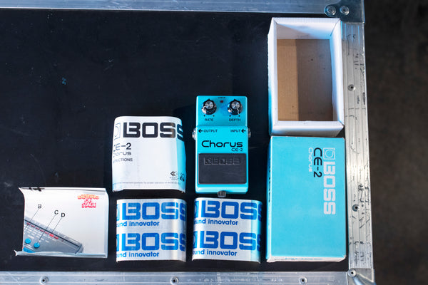 VINTAGE BOSS CE-2 WITH BOX AND MANUAL