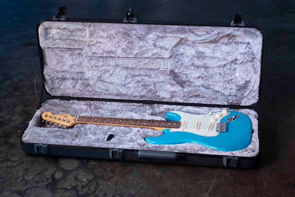 USED FENDER AMERICAN PROFESSIONAL II STRATOCASTER - MIAMI BLUE WITH CASE