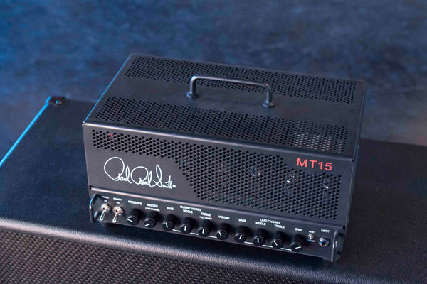 USED PRS MT-15 MARK TREMONTI SIGNATURE STEALTH 15 WATT HEAD WITH FOOTSWITCH