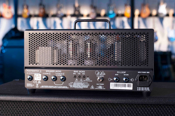 USED PRS MT-15 MARK TREMONTI SIGNATURE STEALTH 15 WATT HEAD WITH FOOTSWITCH