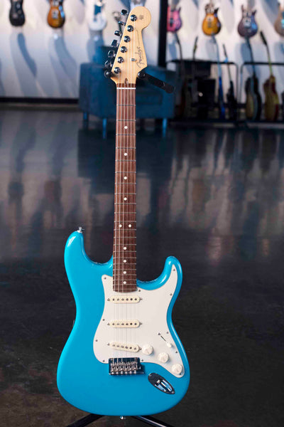 USED FENDER AMERICAN PROFESSIONAL II STRATOCASTER - MIAMI BLUE WITH CASE